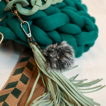 Chunky bag verde ottanio