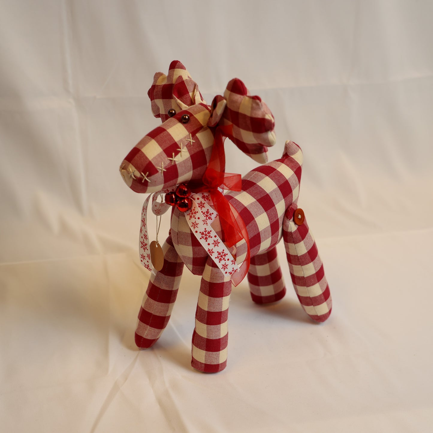 Renna in tessuto a quadri