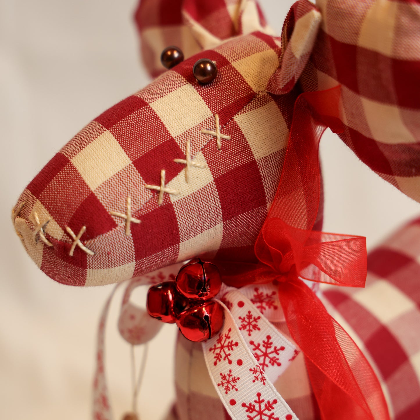 Renna in tessuto a quadri