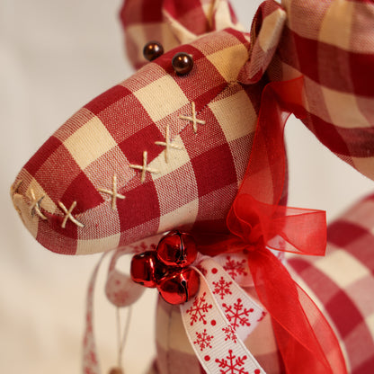 Renna in tessuto a quadri